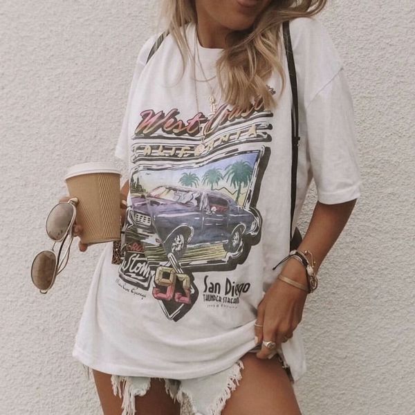 2021 summer women cotton print t- shirts new graphic short sleeve vintage tees female casual chic streetwear t shirt blusas 53h9, White
2021 summer women cotton print t- shirts new graphic short sleeve vintage tees female casual chic streetwear t shirt blusas 53h9, White