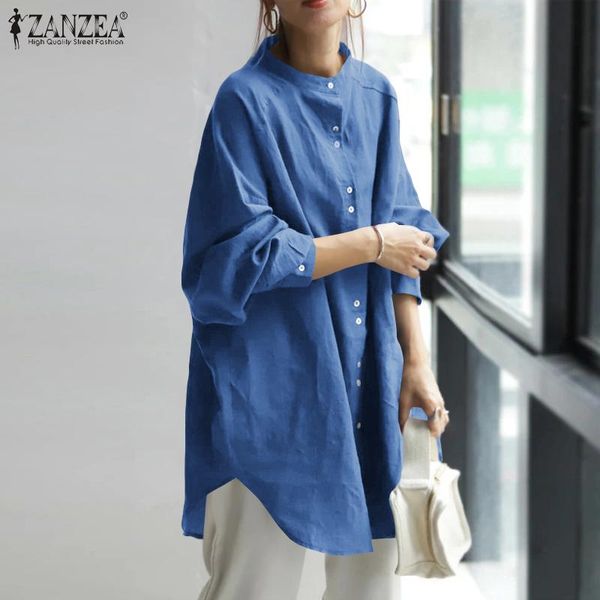 casual full sleeve blsuas 5xl zanzea 2021 women's irregular blouse fashion shirts female button tunic chemise oversized, White
casual full sleeve blsuas 5xl zanzea 2021 women's irregular blouse fashion shirts female button tunic chemise oversized, White