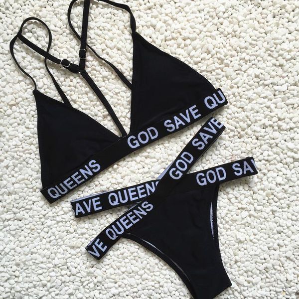 women's swimwear weimostar 2021 letter bandage bikini set swimsuit push up sling monokini brazilian biquini bathing, White;black
women's swimwear weimostar 2021 letter bandage bikini set swimsuit push up sling monokini brazilian biquini bathing, White;black