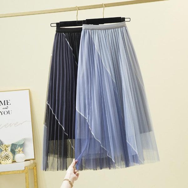 skirts net yarn restoring ancient ways waist show thin female spring summer bump joining together a word skirt pleated long, Black
skirts net yarn restoring ancient ways waist show thin female spring summer bump joining together a word skirt pleated long, Black