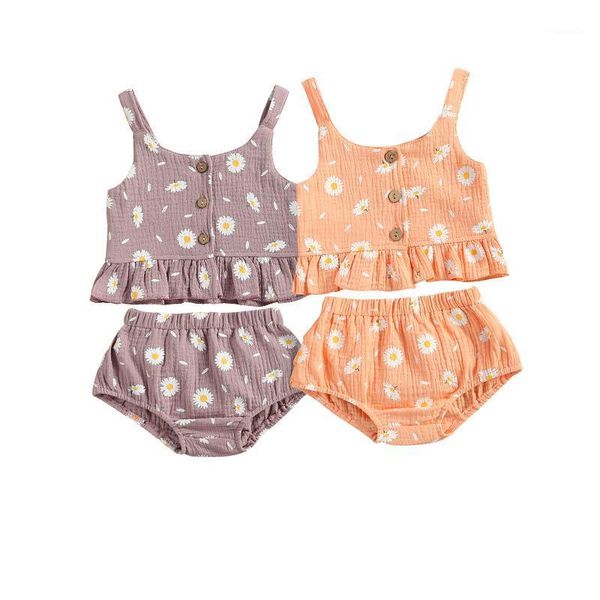 cute born baby girl outfits daisy print o-neck button-open elastic waist ruffled shorts clothing sets, White
cute born baby girl outfits daisy print o-neck button-open elastic waist ruffled shorts clothing sets, White