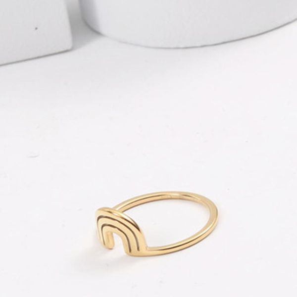 cluster rings 1 pcs titanium steel geometric ring simple and compact temperament gift for women mother wife girlfriend lover, Golden;silver
cluster rings 1 pcs titanium steel geometric ring simple and compact temperament gift for women mother wife girlfriend lover, Golden;silver