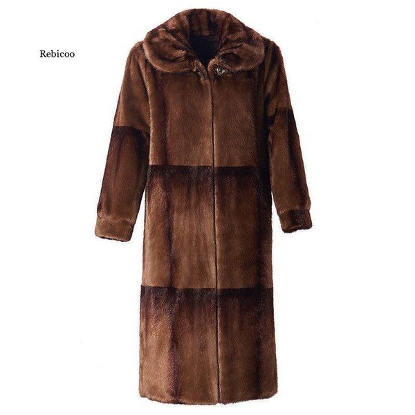 women's fur & faux winter women imitation mink coat long thicken plus size outerwear female jacket femme, Black
women's fur & faux winter women imitation mink coat long thicken plus size outerwear female jacket femme, Black