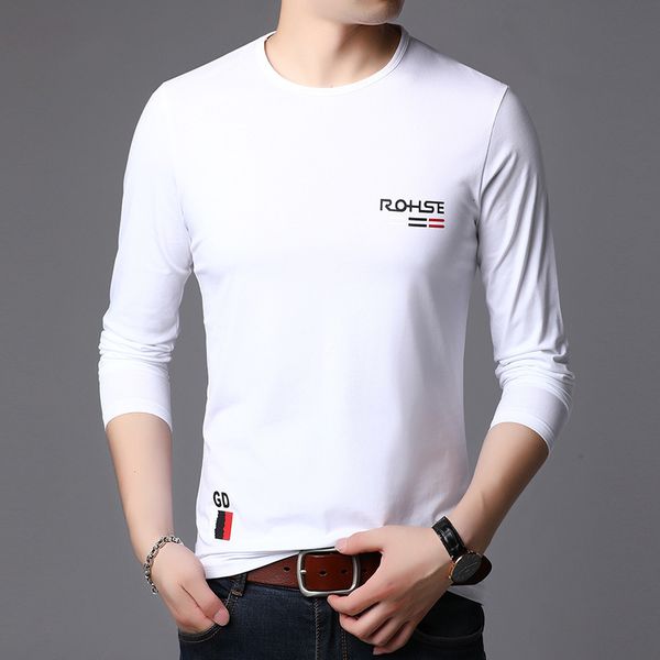 2021 spring and autumn men's printed t-shirt long sleeve letter pullover cotton casual fashion bottoming shirt, Black
2021 spring and autumn men's printed t-shirt long sleeve letter pullover cotton casual fashion bottoming shirt, Black