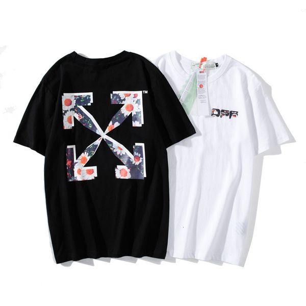 street fashion brand off new short sleeve t-shirt daisy print ow loose round neck men's and women's bottom shirt, White;black
street fashion brand off new short sleeve t-shirt daisy print ow loose round neck men's and women's bottom shirt, White;black