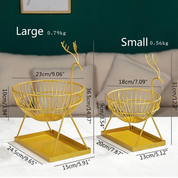 dishes & plates wrought iron double layer nordic style creative elk fruit basket vegetable organizer home decor
dishes & plates wrought iron double layer nordic style creative elk fruit basket vegetable organizer home decor