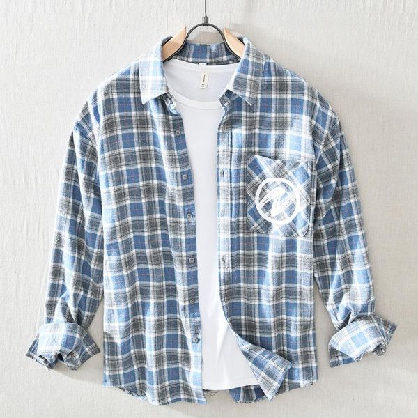men's casual shirts gm828 spring summer men check cotton classic simple chic printed daily all-match loose square collar male coat, White;black
men's casual shirts gm828 spring summer men check cotton classic simple chic printed daily all-match loose square collar male coat, White;black