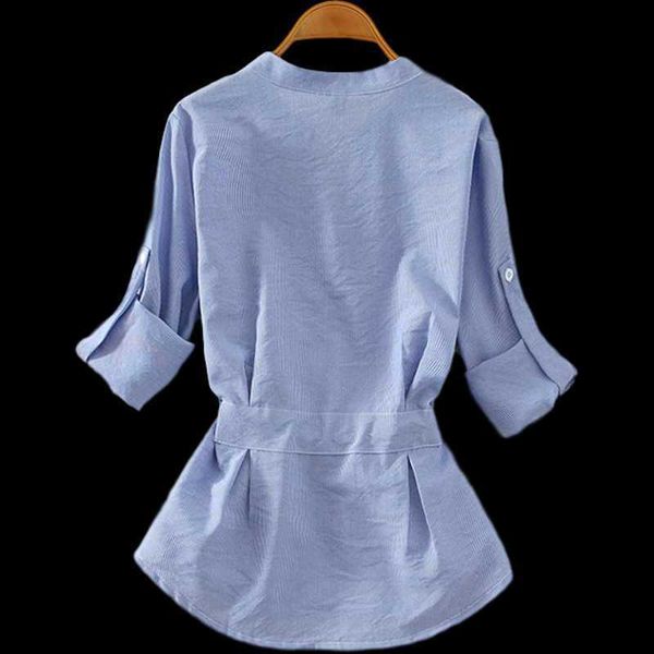 women's blouses & shirts women long sleeve v-neck chiffon stripe buttons spring casual loose drawstring female blouse a rl8i, White
women's blouses & shirts women long sleeve v-neck chiffon stripe buttons spring casual loose drawstring female blouse a rl8i, White