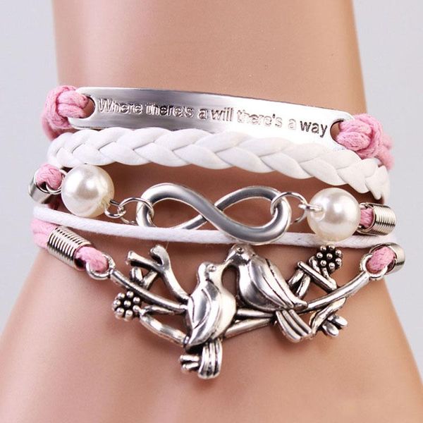charm bracelets pink animal pendant hand harness women bracelet metal vintage jewelry casual leather woven chain hip hop, Golden;silver
charm bracelets pink animal pendant hand harness women bracelet metal vintage jewelry casual leather woven chain hip hop, Golden;silver