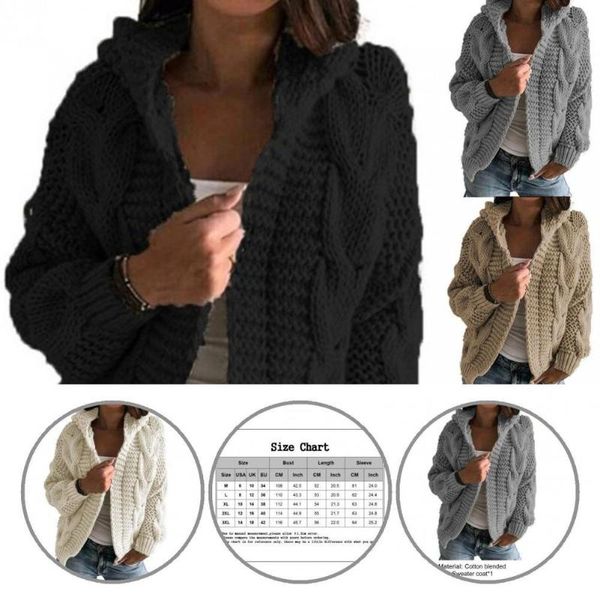 women's knits & tees sweaters stylish loose v neck knitted cardigan coat hooded twist for daily wear, White
women's knits & tees sweaters stylish loose v neck knitted cardigan coat hooded twist for daily wear, White