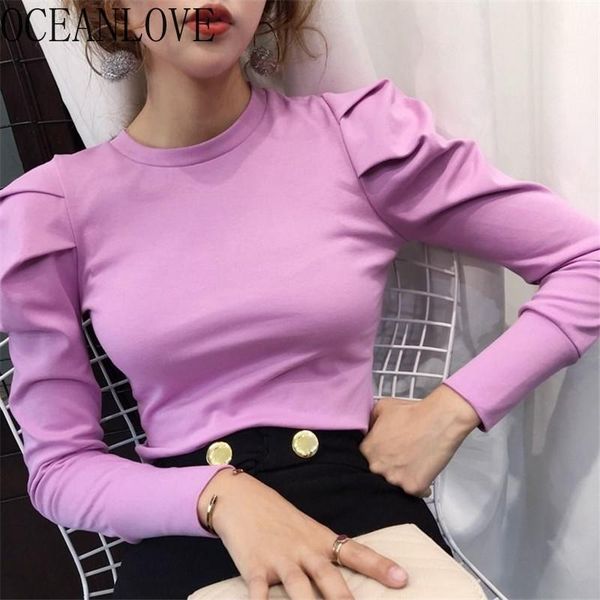 women's blouses & shirts oceanlove puff sleeve solid women and long chic korean ropa mujer 2021 spring ins blusas 15011, White
women's blouses & shirts oceanlove puff sleeve solid women and long chic korean ropa mujer 2021 spring ins blusas 15011, White
