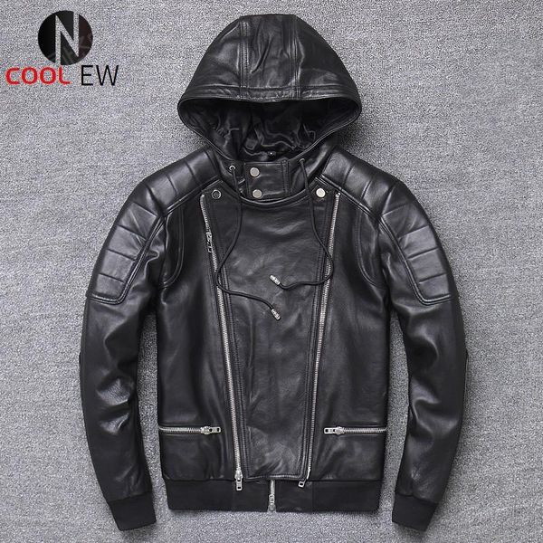 men's leather & faux autumn mens zipper sheepskin hoody bomber jacket fashion motorcycle biker genuine short slim coat plus size 5xl, Black
men's leather & faux autumn mens zipper sheepskin hoody bomber jacket fashion motorcycle biker genuine short slim coat plus size 5xl, Black