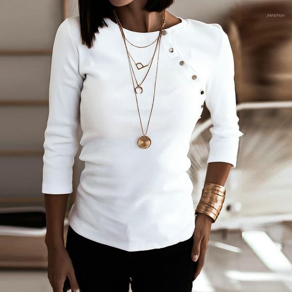 fall long sleeve casual and shirt solid button skinny women blouse winter women's blouses & shirts, White
fall long sleeve casual and shirt solid button skinny women blouse winter women's blouses & shirts, White