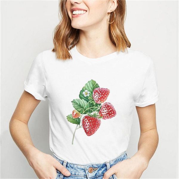 women's t-shirt women summer sweet strawberry printing short sleeve loose female tshirts fashion casual clothes lady print, White
women's t-shirt women summer sweet strawberry printing short sleeve loose female tshirts fashion casual clothes lady print, White