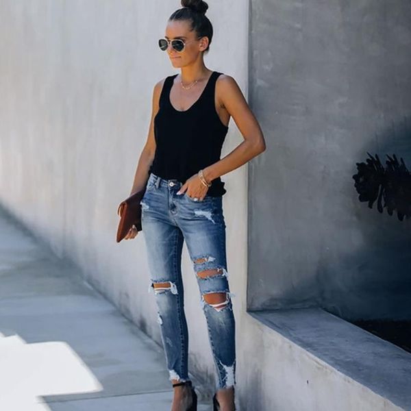 women's jeans summer women hole pencil pants high waist denim skinny slim casual 2021 vintage blue sweatpants
women's jeans summer women hole pencil pants high waist denim skinny slim casual 2021 vintage blue sweatpants