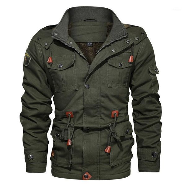 men's jackets 2021 winter warm cargo and coats long parkas fleece lined thick tactical outerwear with hood military bomber, Black;brown 
men's jackets 2021 winter warm cargo and coats long parkas fleece lined thick tactical outerwear with hood military bomber, Black;brown