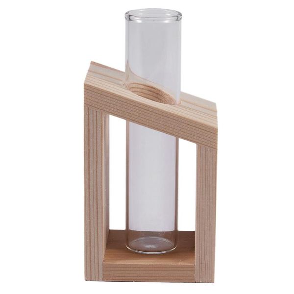 crystal glass test tube vase in wooden stand flower pots for hydroponic plants home garden decoration
crystal glass test tube vase in wooden stand flower pots for hydroponic plants home garden decoration