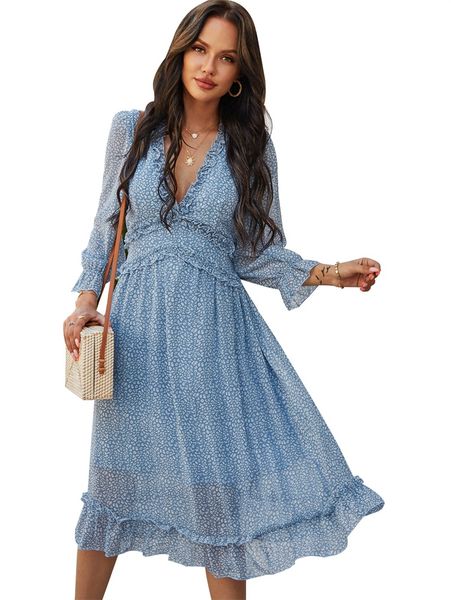 5color women chiffon long dress floral print lantern sleeve a-line maxi vestidos autumn new elegant vintage v neck winter dresses 030405, Black;gray
5color women chiffon long dress floral print lantern sleeve a-line maxi vestidos autumn new elegant vintage v neck winter dresses 030405, Black;gray