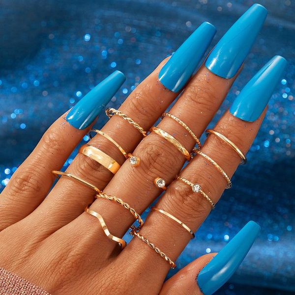 wedding rings 14pcs/sets gold color metal for women crystals open twist shape alloy joint set female jewelry anillos 9014, Slivery;golden
wedding rings 14pcs/sets gold color metal for women crystals open twist shape alloy joint set female jewelry anillos 9014, Slivery;golden