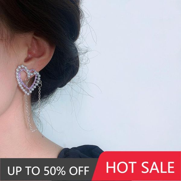 stud hollow love long tassel earring for women gentle sweet elegant earrings female pearl zircon ear studs delicate club jewelry, Golden;silver
stud hollow love long tassel earring for women gentle sweet elegant earrings female pearl zircon ear studs delicate club jewelry, Golden;silver