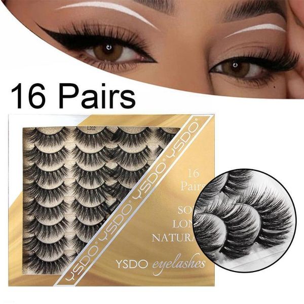false eyelashes 16 pairs dramatic 3d mink lashes natural cilios reusable fake makeup thick soft k9q5
false eyelashes 16 pairs dramatic 3d mink lashes natural cilios reusable fake makeup thick soft k9q5