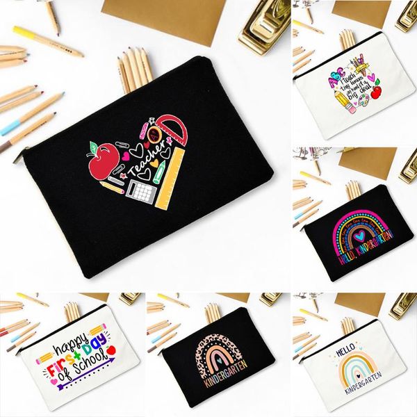 storage bags happy first day of school large capacity pencil fashion teacher student stationery supplies pen case handbag
storage bags happy first day of school large capacity pencil fashion teacher student stationery supplies pen case handbag