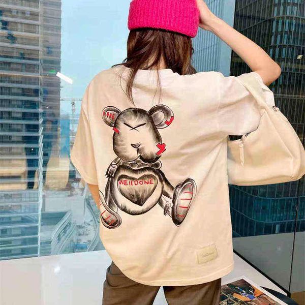 2021we11done t-shirt round neck and color painting printing loose short-sleeved shirt for men women g1207, White;black
2021we11done t-shirt round neck and color painting printing loose short-sleeved shirt for men women g1207, White;black