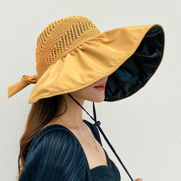 wide brim hats 2021 summer arrive visors cap women elegant solid color hollow out sun hat mujer sombrero pananma, Blue;gray
wide brim hats 2021 summer arrive visors cap women elegant solid color hollow out sun hat mujer sombrero pananma, Blue;gray