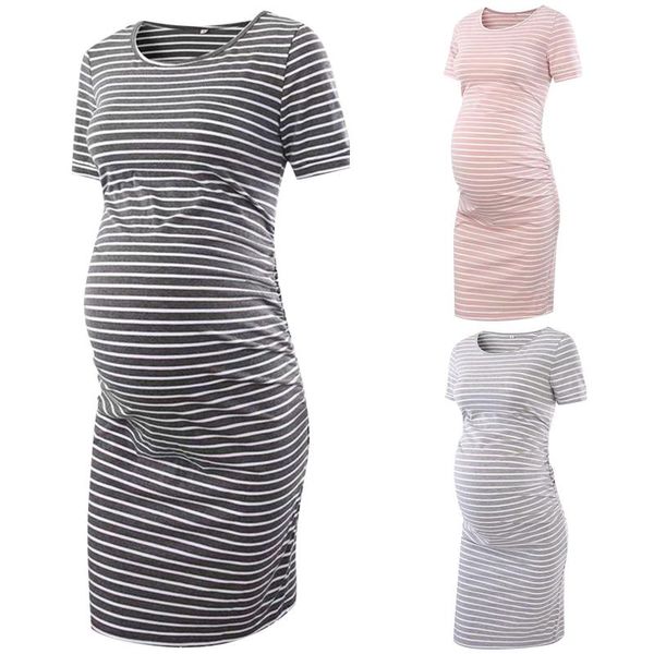 maternity dresses dress mother short-sleeved ladies round neck uk stripe soft cotton for pregnancy women nursing clothing, White
maternity dresses dress mother short-sleeved ladies round neck uk stripe soft cotton for pregnancy women nursing clothing, White