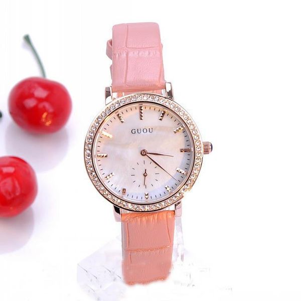 wristwatches brand quartz 2 pin simple watches 30m waterproof ladies genuine leather elegant diamond with calendar factory wholesale, Slivery;brown
wristwatches brand quartz 2 pin simple watches 30m waterproof ladies genuine leather elegant diamond with calendar factory wholesale, Slivery;brown