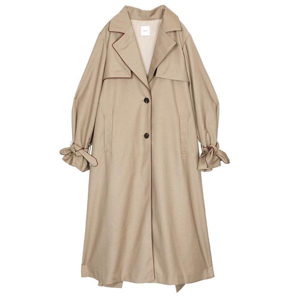 women's trench coats 2021 european autumn split joint windbreaker woman pattern overknee long loose coat patchwork pleated sashes jacke, Tan;black
women's trench coats 2021 european autumn split joint windbreaker woman pattern overknee long loose coat patchwork pleated sashes jacke, Tan;black