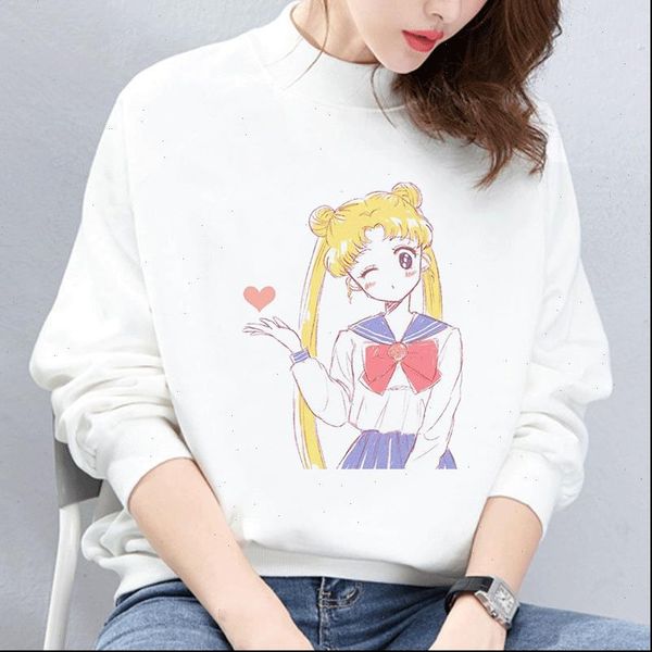 sailor moon winter white hoodie round neck long sleeve warm sweatshirts women korean kawaii loose moletom female casual coat, Black
sailor moon winter white hoodie round neck long sleeve warm sweatshirts women korean kawaii loose moletom female casual coat, Black