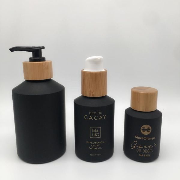storage bottles & jars skin care packaging bamboo glass dropper bottle black frosted spray luxury pump shampoo lotion
storage bottles & jars skin care packaging bamboo glass dropper bottle black frosted spray luxury pump shampoo lotion