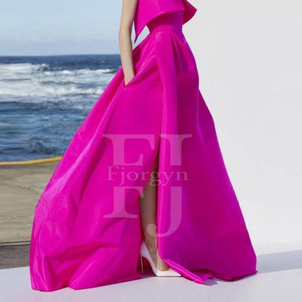 skirts elegant fuchsia satin party skirt zipper back maxi for women custom made slit with pocket, Black
skirts elegant fuchsia satin party skirt zipper back maxi for women custom made slit with pocket, Black