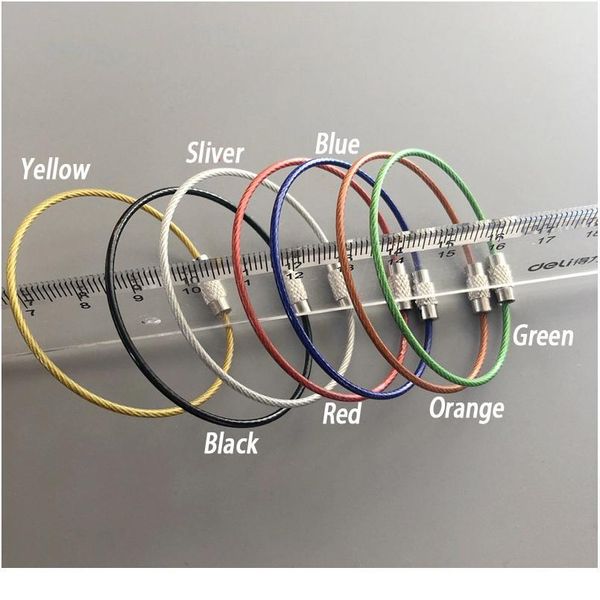 5pcs edc stain steel wire 150mm*15mm keychain ring key keyring circle rope cable loop outdoor camp luggage tag screw loc jllnmp
5pcs edc stain steel wire 150mm*15mm keychain ring key keyring circle rope cable loop outdoor camp luggage tag screw loc jllnmp