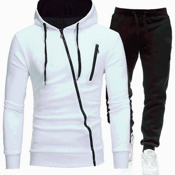 men's tracksuits 2021 ln the fall zipper hoodies+pants sets outwear fashion suit casual wear, Gray
men's tracksuits 2021 ln the fall zipper hoodies+pants sets outwear fashion suit casual wear, Gray