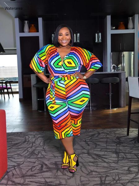 women's jumpsuits & rompers plus size women v-neck half sleeve geometric print with sashes calf-length nightclub party dm029, Black;white
women's jumpsuits & rompers plus size women v-neck half sleeve geometric print with sashes calf-length nightclub party dm029, Black;white