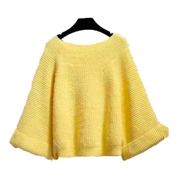 perhaps u women solid knitted pullovers mohair slash neck long sleeve yellow loose batwing sleeve winter m0131 210529, White
perhaps u women solid knitted pullovers mohair slash neck long sleeve yellow loose batwing sleeve winter m0131 210529, White