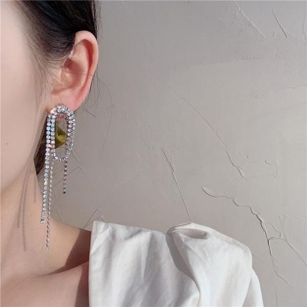 dangle & chandelier korea long tassel earrings female net red temperament metal a two-wear s925 all-match for women, Silver
dangle & chandelier korea long tassel earrings female net red temperament metal a two-wear s925 all-match for women, Silver