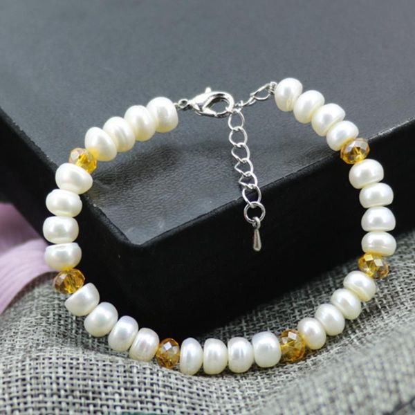 beaded, strands 2 style 7-8mm abacus white natural freshwater cultured pearl beads bracelets fashion cloisonne charms jewelry 7.5inch b3085, Black
beaded, strands 2 style 7-8mm abacus white natural freshwater cultured pearl beads bracelets fashion cloisonne charms jewelry 7.5inch b3085, Black