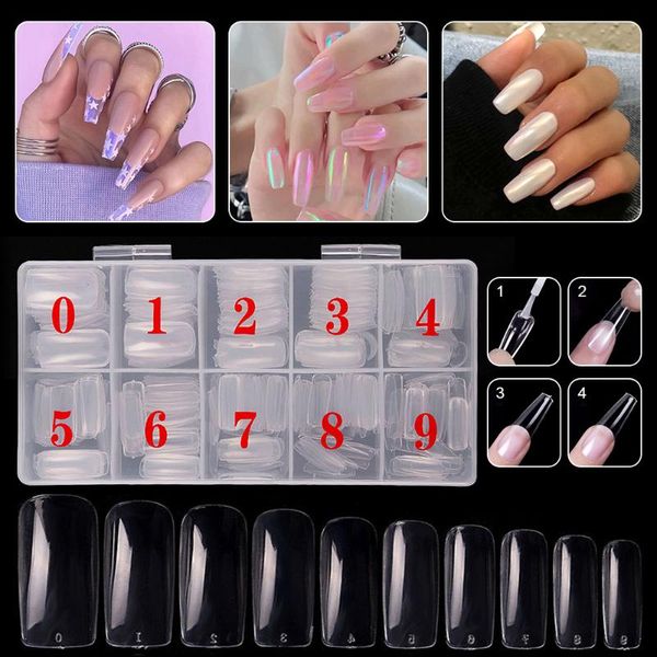 nail art equipment tips clear natural fake with full cover, half french shape for salon and home diy, Silver
nail art equipment tips clear natural fake with full cover, half french shape for salon and home diy, Silver