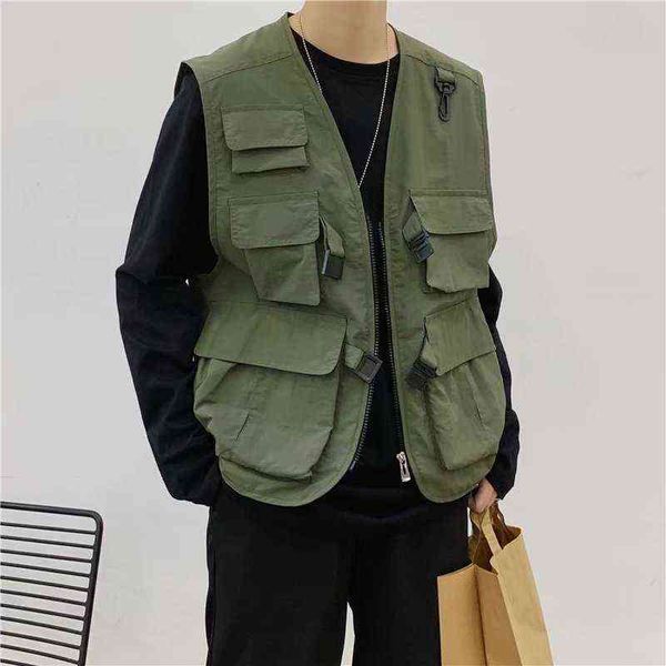 trendy brand functional tactical tooling multi pocket rap men's and women's trendy thin net red vest waistcoat, Black
trendy brand functional tactical tooling multi pocket rap men's and women's trendy thin net red vest waistcoat, Black