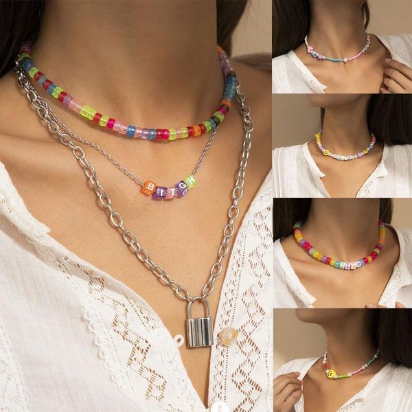 pendant necklaces for women girls jewelry cute colorful peral rainbow bracelet polymer clay beads necklace, Silver
pendant necklaces for women girls jewelry cute colorful peral rainbow bracelet polymer clay beads necklace, Silver