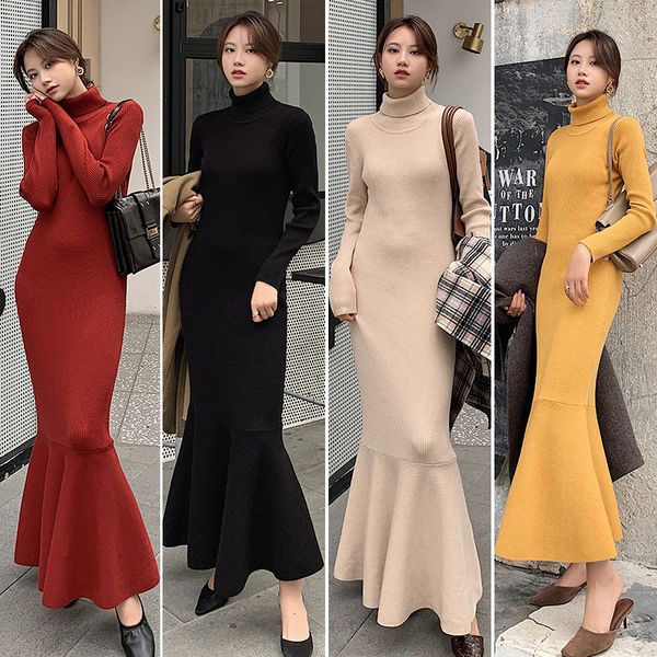 women's 2021 autumn and winter new french fishtail knit es high neck long sleeve slim overthe-knee warm skirt for female dv8p, Black;gray
women's 2021 autumn and winter new french fishtail knit es high neck long sleeve slim overthe-knee warm skirt for female dv8p, Black;gray