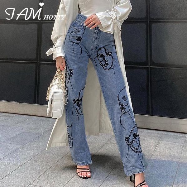 women's jeans portrait printed y2k women harajuku baggy straight leg high waist cargo pants capris aesthetic painted 90s iamty, Blue
women's jeans portrait printed y2k women harajuku baggy straight leg high waist cargo pants capris aesthetic painted 90s iamty, Blue