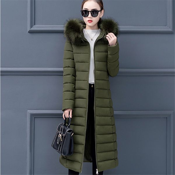 women cotton jacket long hooded fur collar parka 2021 fashion winter plus size solid female parkas thick warm padded outerwear 5m9w, Black
women cotton jacket long hooded fur collar parka 2021 fashion winter plus size solid female parkas thick warm padded outerwear 5m9w, Black