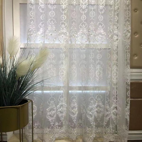 curtain & drapes luxury white embroidery flower pearl screens european style voile tulle sheer for bedroom living room windows curtains
curtain & drapes luxury white embroidery flower pearl screens european style voile tulle sheer for bedroom living room windows curtains