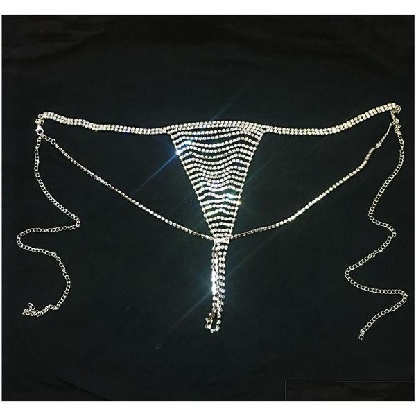 full rhinestone layer tassel thong chain body chain for women iced out crystal underwear pa jllbbd dh_garden, Silver
full rhinestone layer tassel thong chain body chain for women iced out crystal underwear pa jllbbd dh_garden, Silver