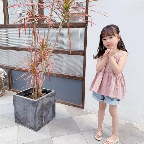 vest children's clothing 2021 summer girls korean cotton camisole fashion baby clothes, Blue
vest children's clothing 2021 summer girls korean cotton camisole fashion baby clothes, Blue
