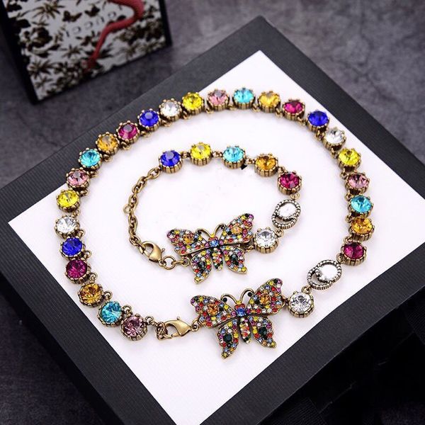 gjia / gujia's new 20-year double-g butterfly diamond necklace, clavicle chain and bracelet for women, Silver
gjia / gujia's new 20-year double-g butterfly diamond necklace, clavicle chain and bracelet for women, Silver